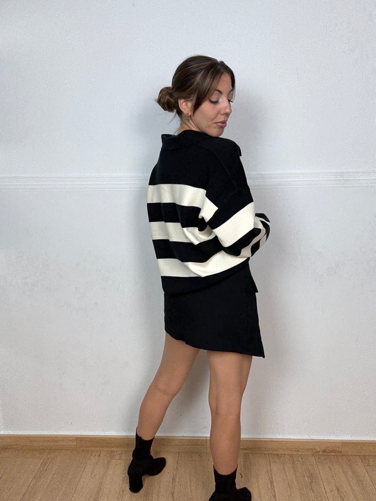 FALDA PANTALÓN HEBILLA NEGRO