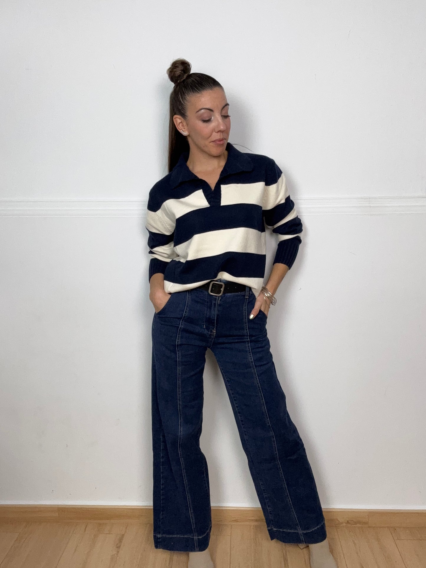 PANTALÓN ASARA AZUL (cinturón de regalo)