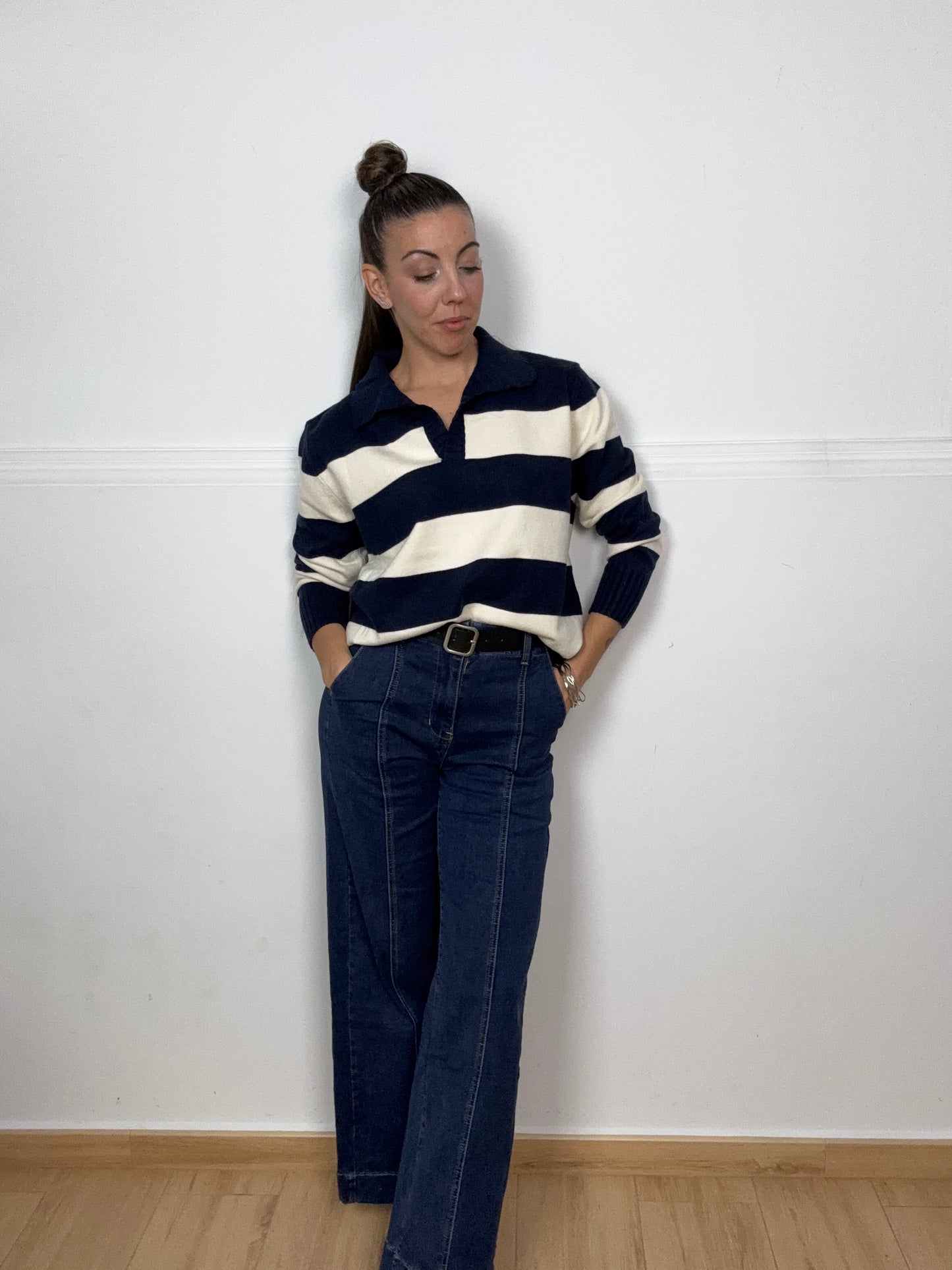 PANTALÓN ASARA AZUL (cinturón de regalo)