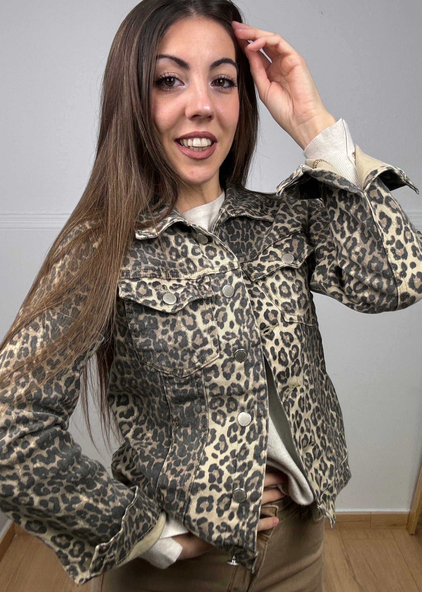 CHAQUETA LEOPARDO TEJANA