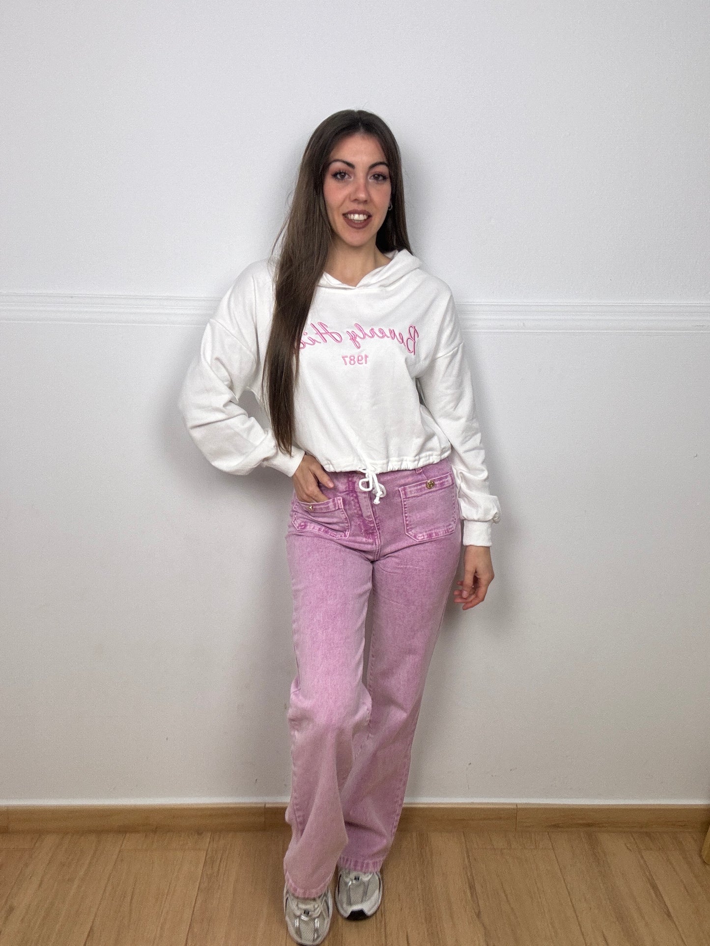 PANTALÓN ROSA PATA ANCHA