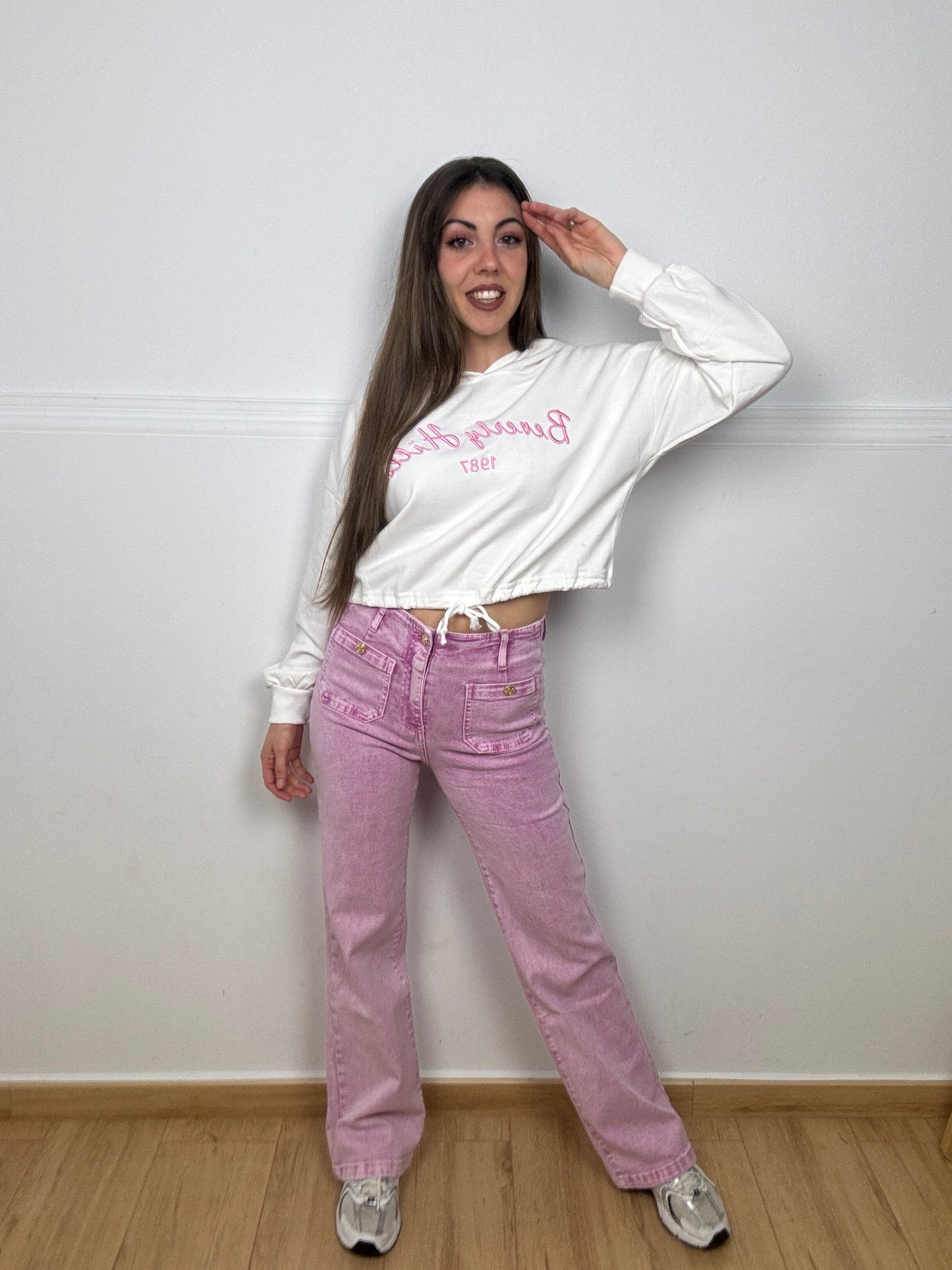 PANTALÓN ROSA PATA ANCHA