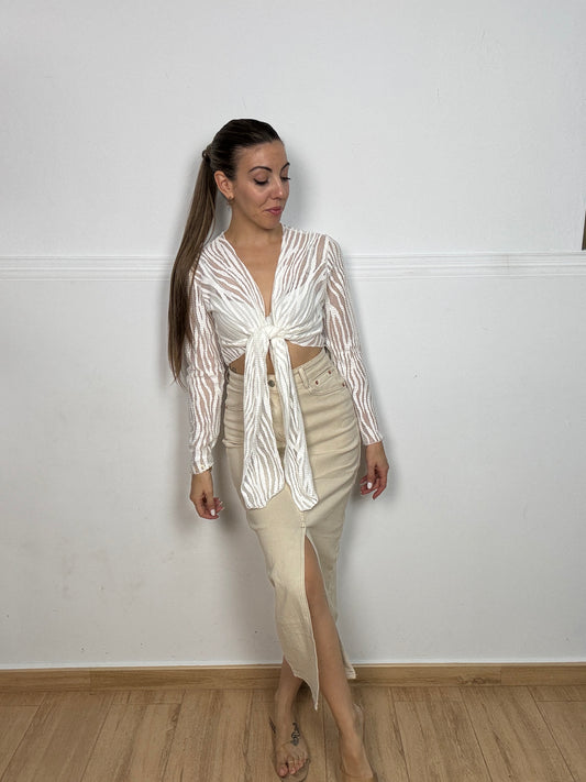 FALDA LEVIS BEIGE